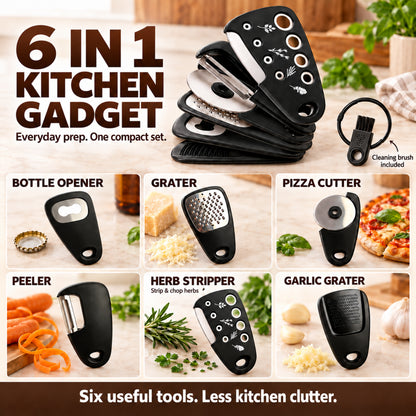 Forged Chef's Knife Set, Professional Kitchen Knife with Cut Resistant Gloves, Leather Sheath, BBQ Brush, 6 Kitchen Gadgets & Luxury Gift Box
